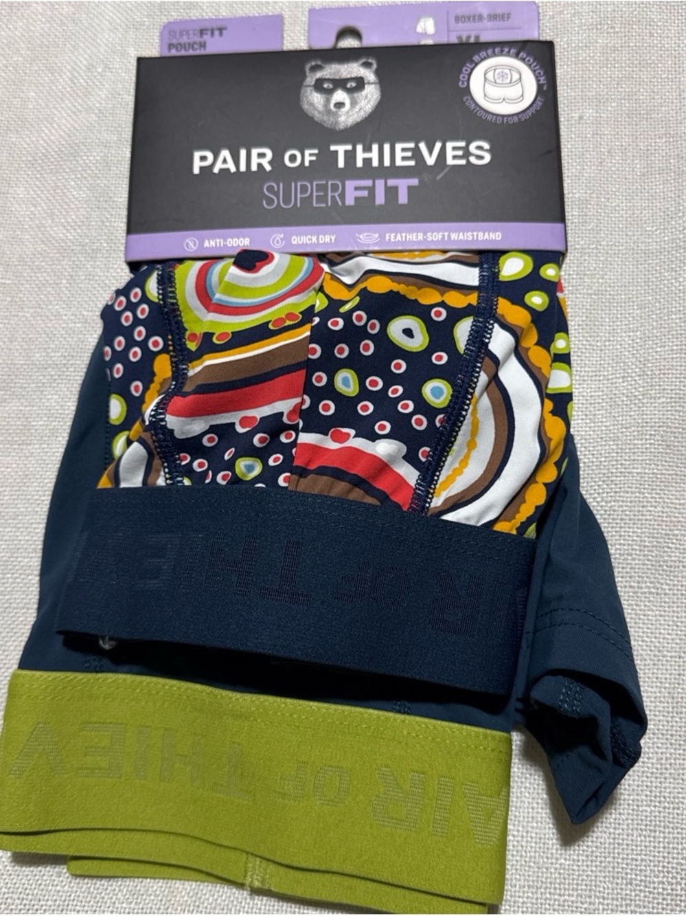 SuperFit Men's Boxer Briefs - Multicolor size xl brand new